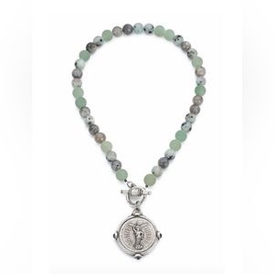 French Kande Saint Michael Necklace